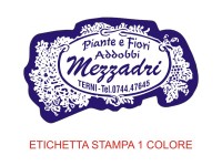 Etichette adesive per fioristi, fiorai e vivaisti (mm 53X32)  (cod.17G)